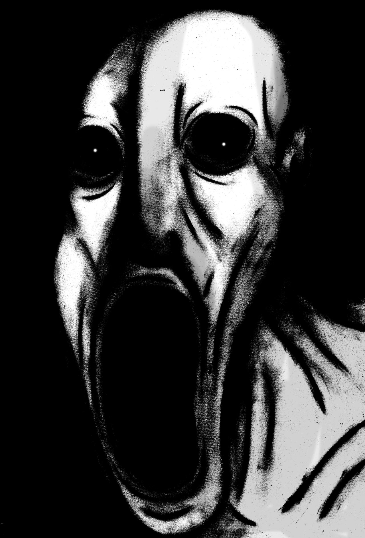 Scp 096 Black And White By Charcoalman On Deviantart Scp 096 Black And White By Charcoalman On Deviantart