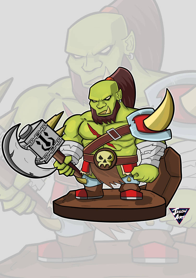 OC Chibi - Kraven The Orc by jasonart0116 on DeviantArt