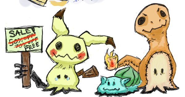 Mimikyu normal and shiny Qr Code by toxicsquall on DeviantArt