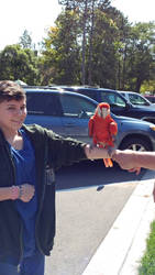 i held a parrot... i think thats what it was...