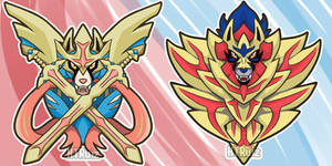 Zacian and Zamazenta