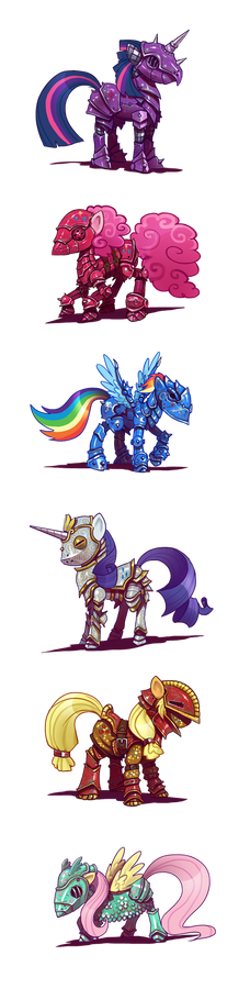 Battle Ponies without background