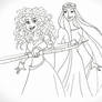 Brave Merida and the Queen