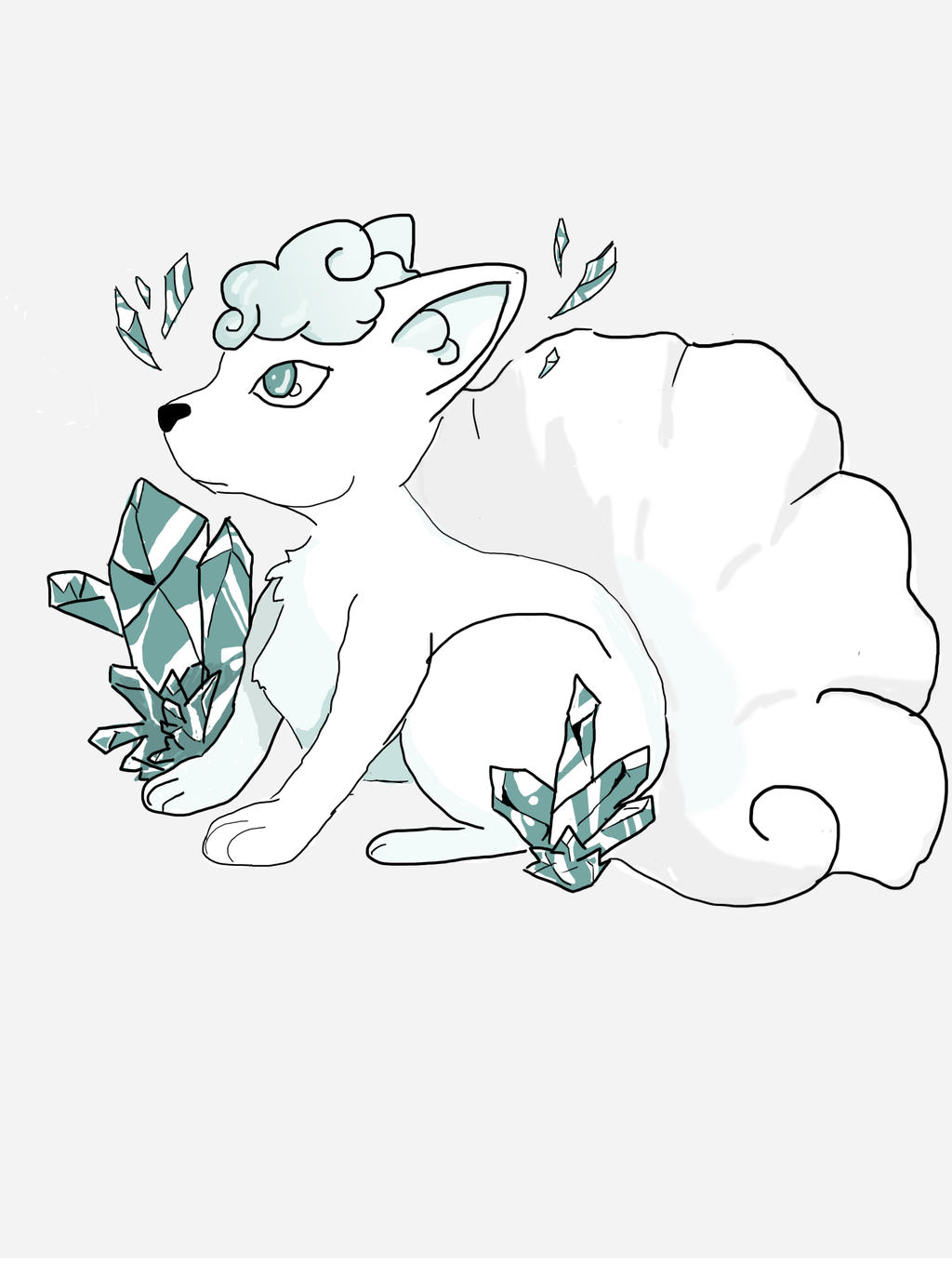 Ice Vulpix Version 1 by Ghost-thewhitefox on DeviantArt