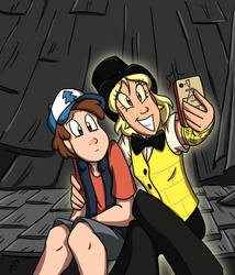 Dipper and Bill Selfie