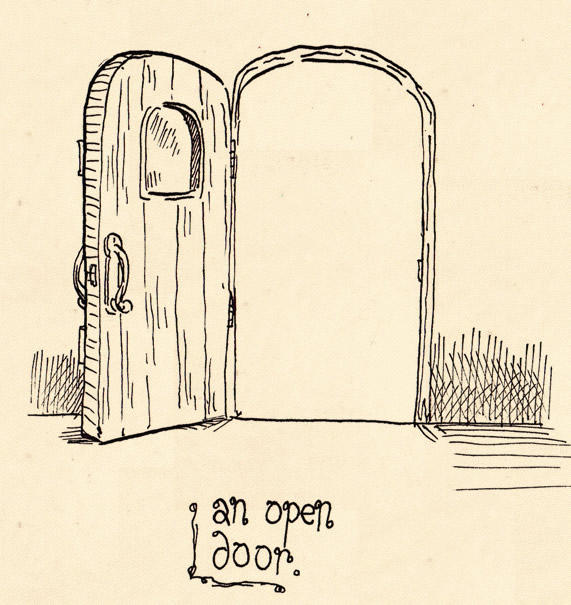 Рассказ открытая дверь. Открытая дверь. Дверь рисунок. Дверь нарисованная. Зарисовки дверей.