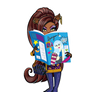 Clawdeen reading