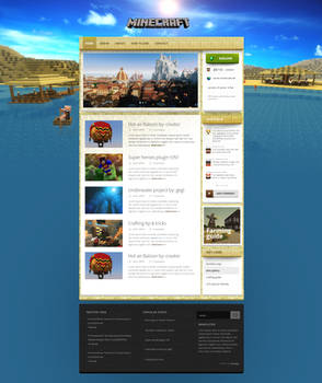 Magicraft - wordpress theme for minecraft = SAND