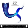 Painted Mermaid Tail