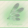 Green fairy wings png