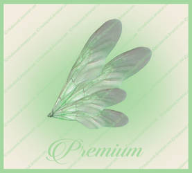 Green fairy wings png