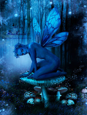 Blue Forest Fae by TinaLouiseUk