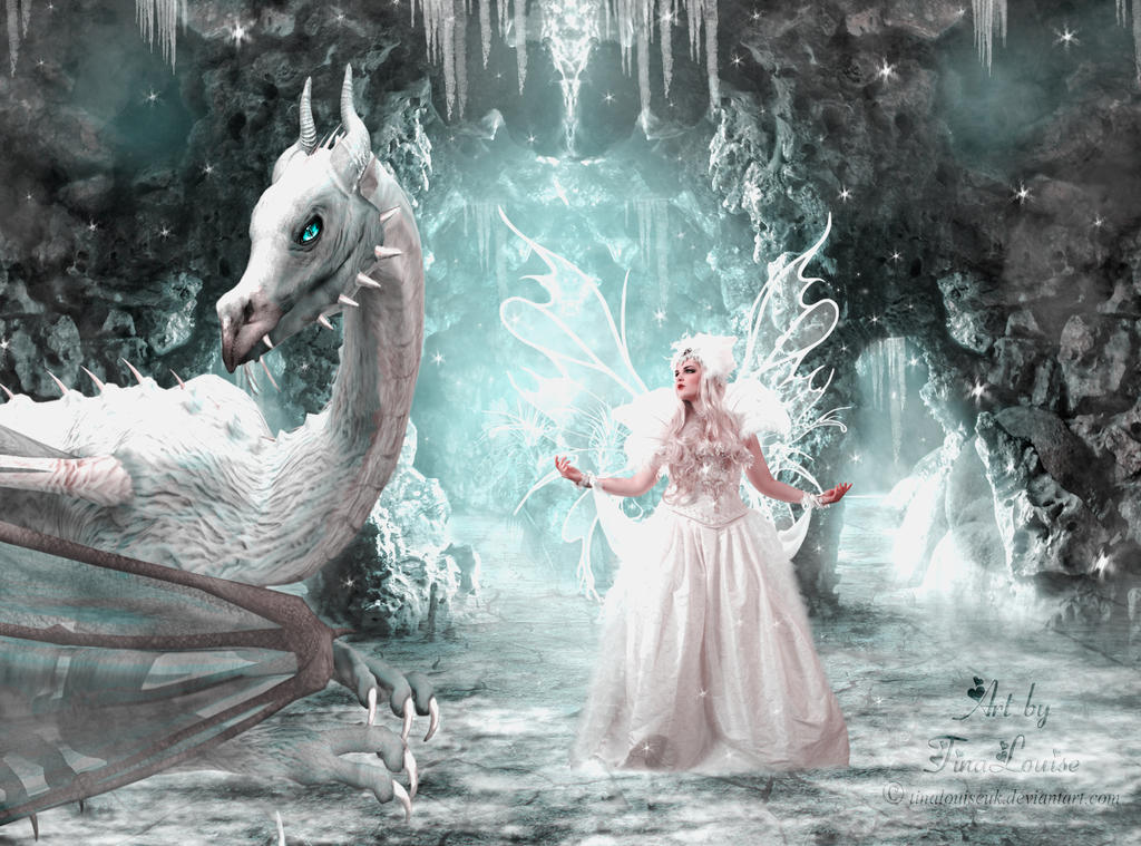 Snow fairy and the Dragon by TinaLouiseUk Snow fairy and the Dragon by TinaLouiseUk