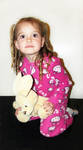 Little girl with teddy (3) by TinaLouiseUk