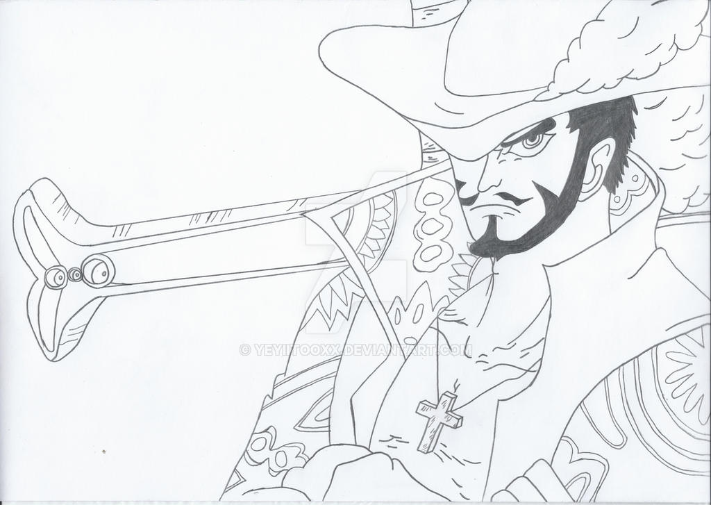 Mihawk Patterns Mihawk - One Piece by yeyiitooxx on DeviantArt