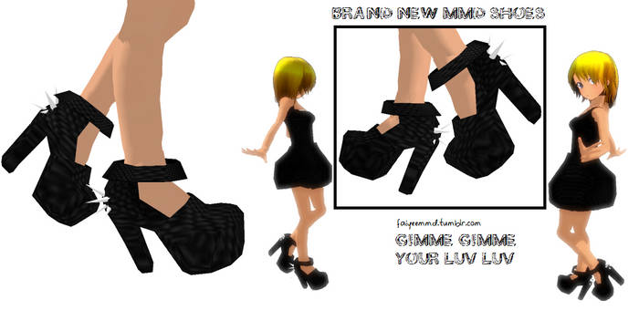 MMD Shoes S001 - Punky Heels