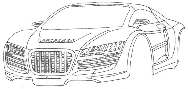 RS8 or R10 Angeled Front View