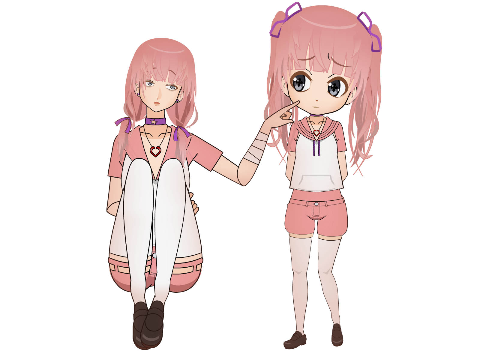 MMD Menhera-Chan (LINE Sticker) by Mist-To-Zero on DeviantArt