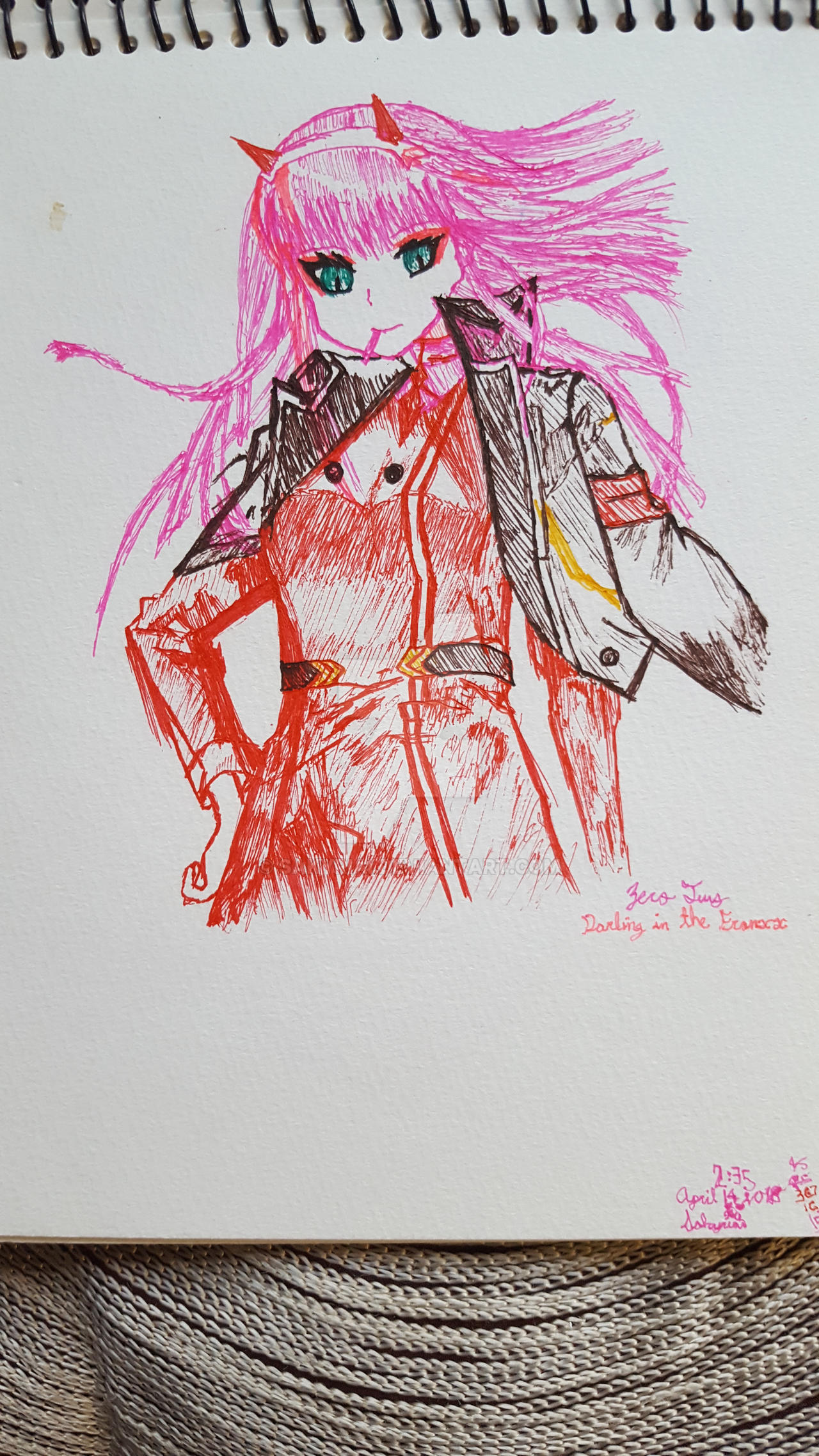 Zero Two 02 - Darling and the Franxx by Sakyriai on DeviantArt