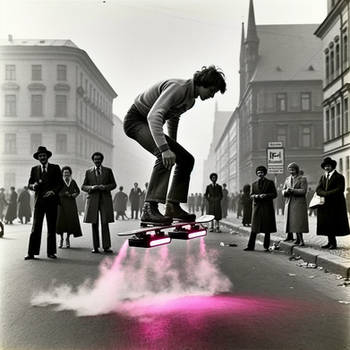 1973 East Berlin Hoverboard guy