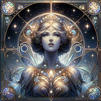 Scrap: Art Nouveau Celestial Princess