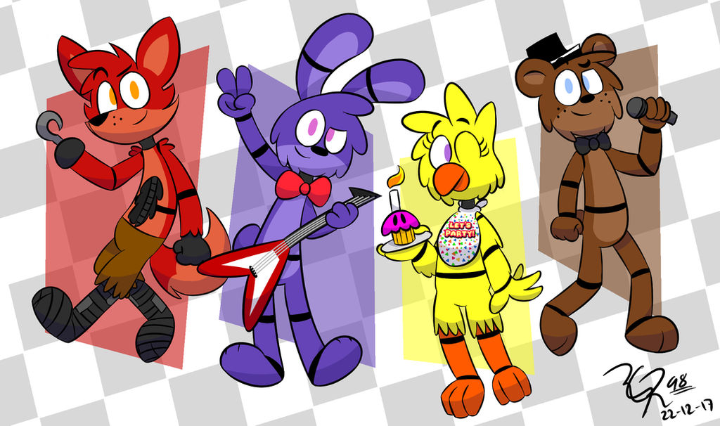 Five nights at freddys 1-5 by GareBearArt1 on DeviantArt