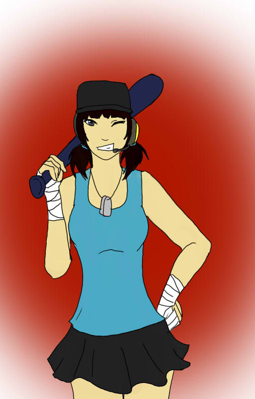 TF2 Blue Female Scout