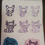 Pika and Pecha stamps