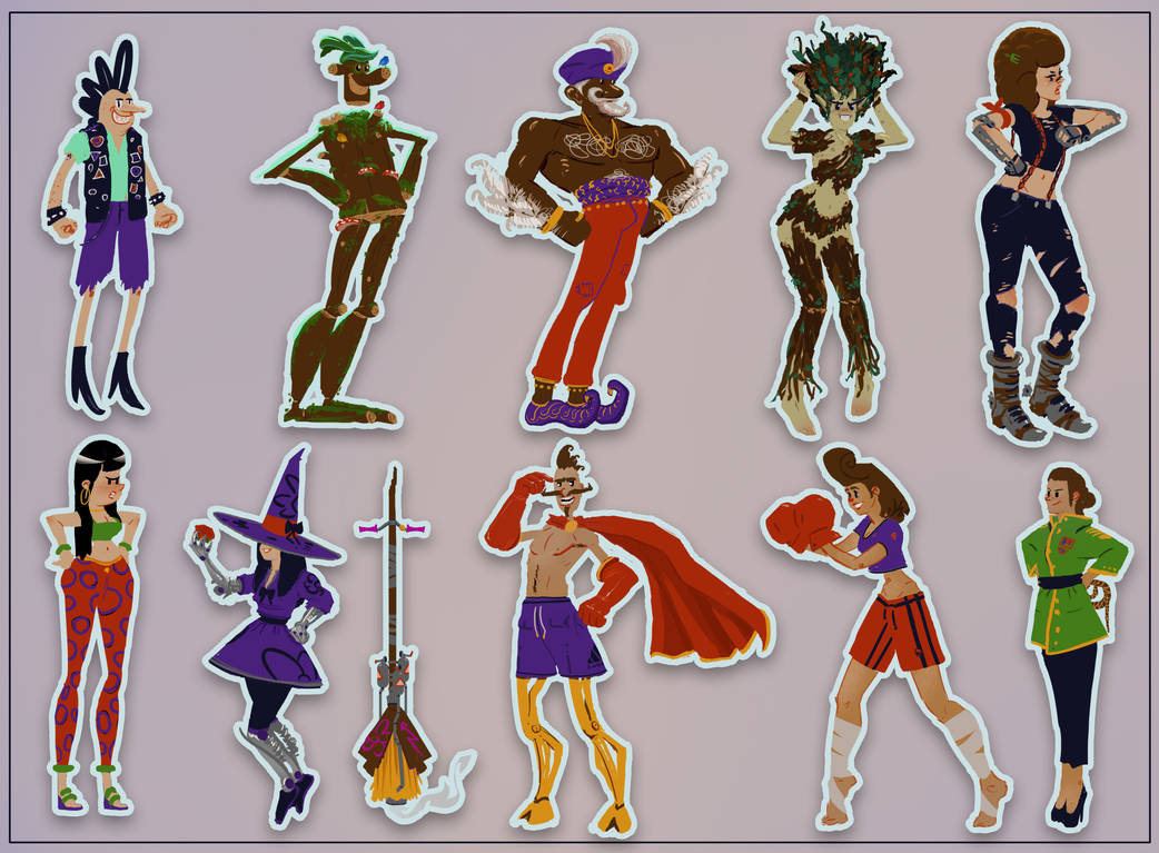 Character Sticker Designs by NickJacops on DeviantArt