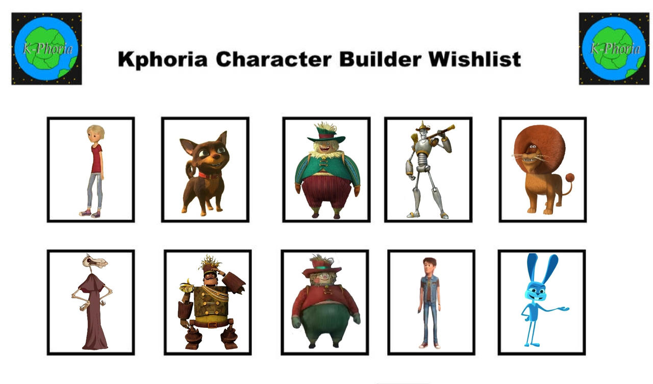 My Kphoria Character Builder Wishlist by Michealike on DeviantArt