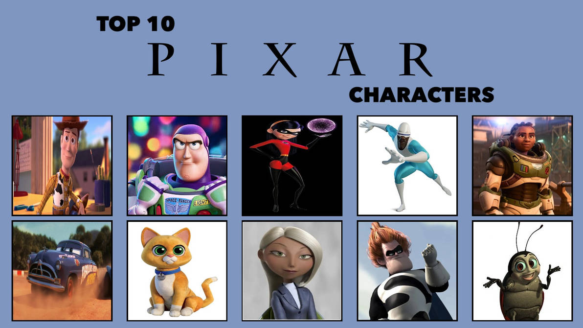 My Top 10 Favorite Pixar Characters by Ironbond0074real on DeviantArt