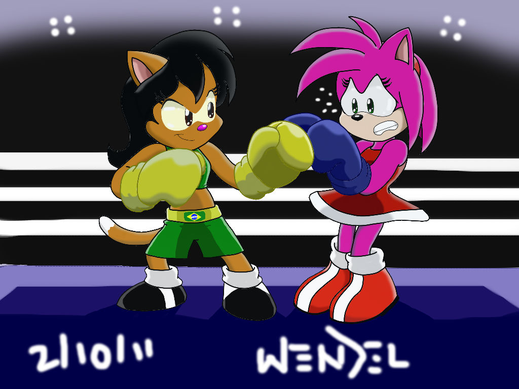 Deborah vs. Amy Rose. by Drawing4Ever on DeviantArt