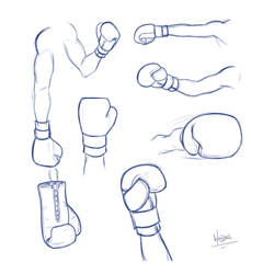 Boxing gloves.