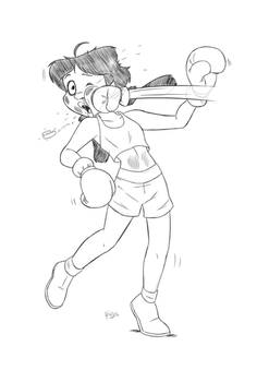 Penny Proud punched.