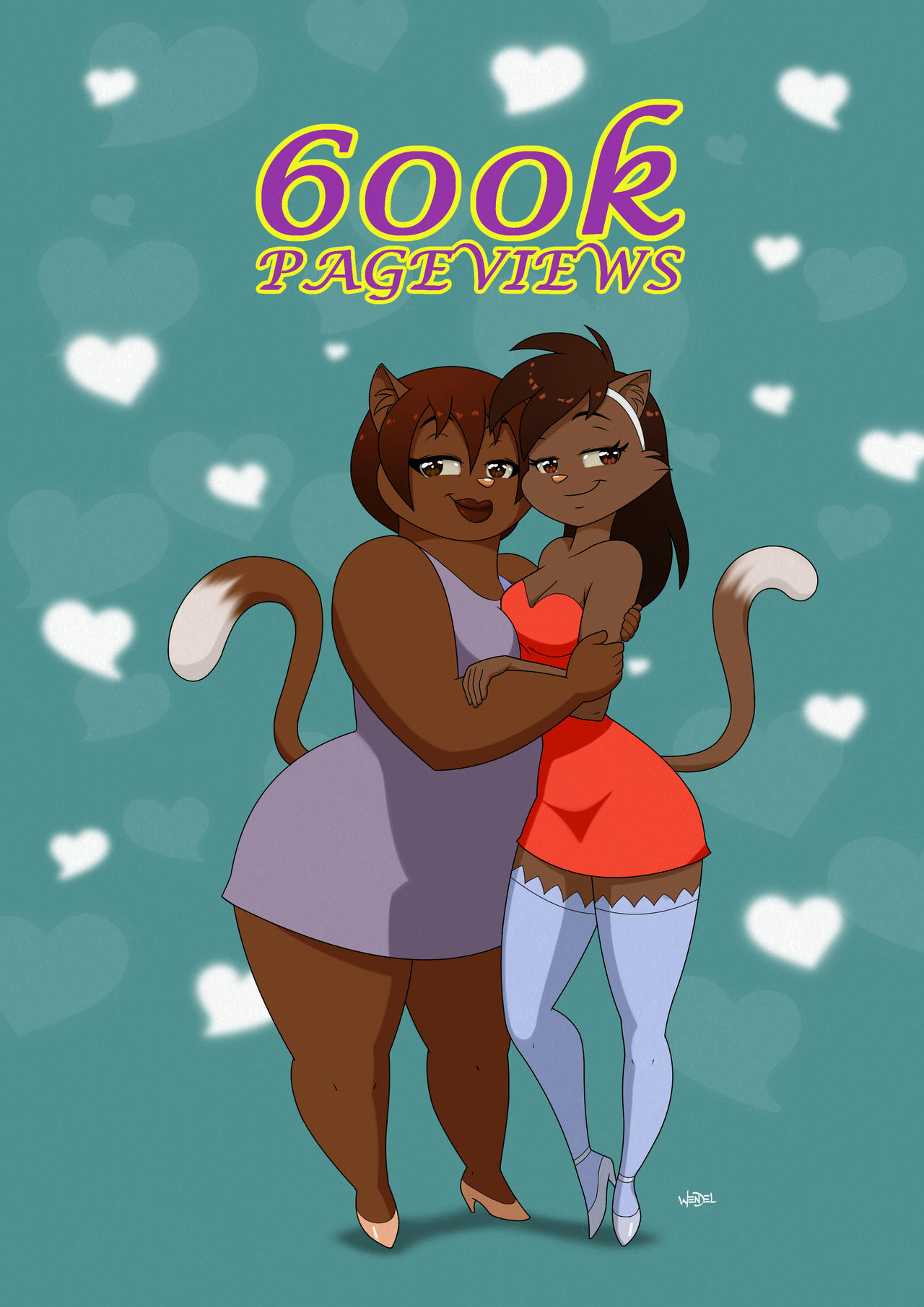 600k pageviews: Noemi and Deborah.