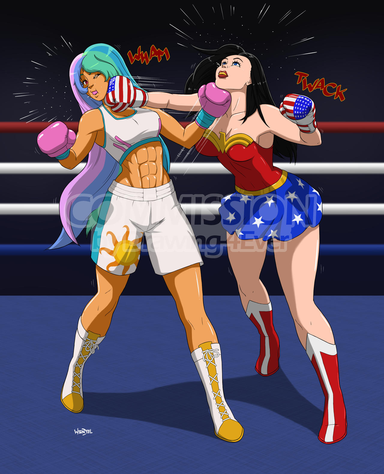 Celestia vs Wonder Woman.