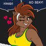 Deborah teasing Yang.