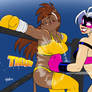 Shadowline vs Deborah: Belly Punch!