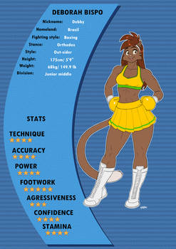 New boxing card: DEBORAH BISPO.