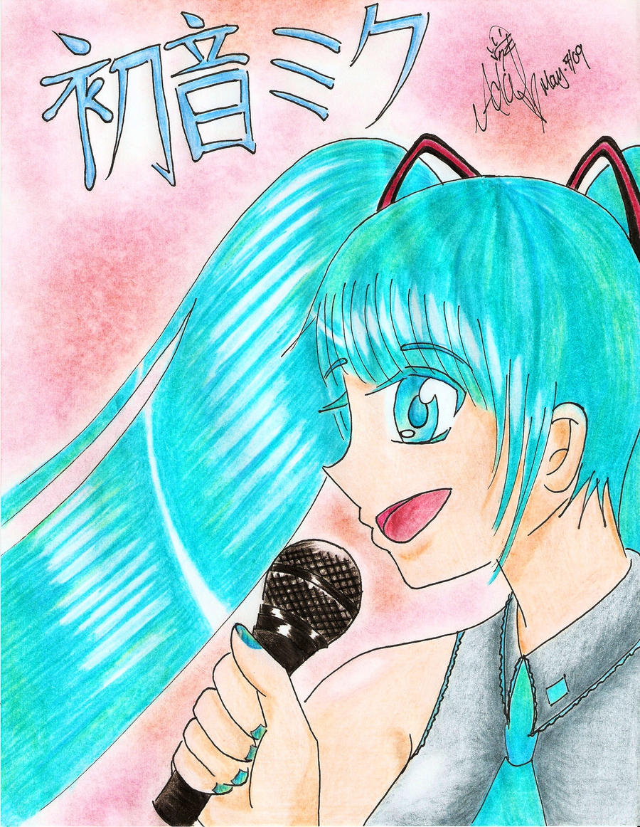 Hatsune Miku .Coloured.