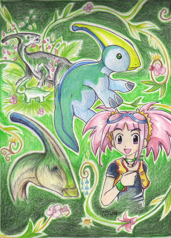 Zoe Parasaurolophus by shazy