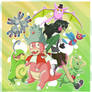 Pink Green Poketeam