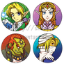 Legend of Zelda Button-badges