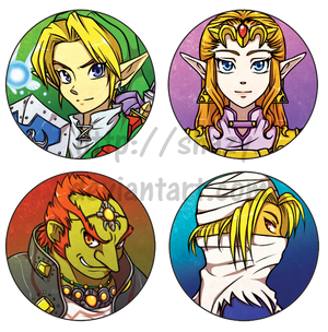 Legend of Zelda Button-badges