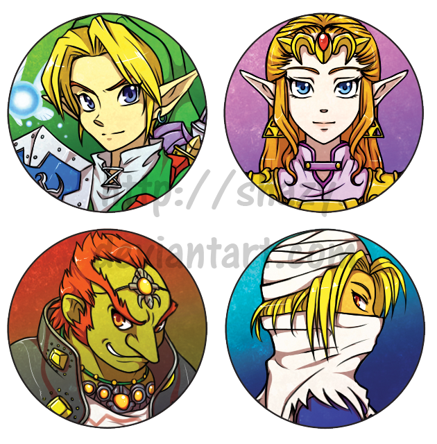 Legend of Zelda Button-badges