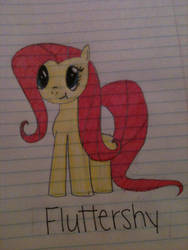 My first drawing of Fluttershy