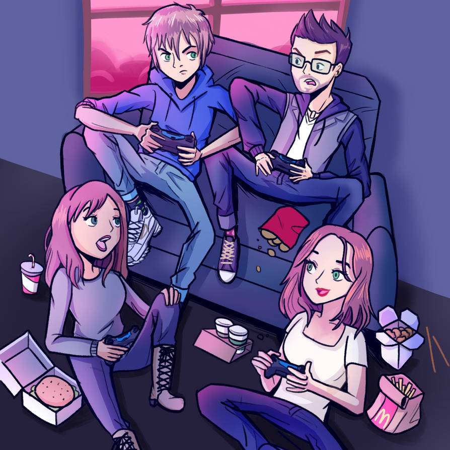 A typical Gamenight by JudgeDreddpool on DeviantArt