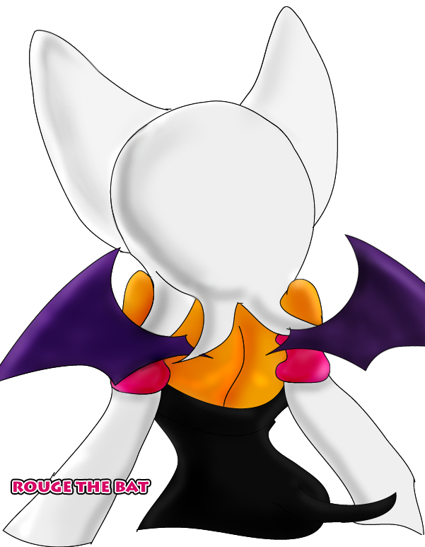 Rouge The Bat :back view: by rouge11 on DeviantArt.