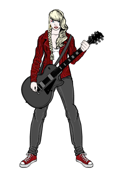 Deviantart Rocker Girl Rocker Girl by JR19759 on DeviantArt
