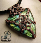 Queen of Asgard Celtic Knot Necklace by DeeArtist
